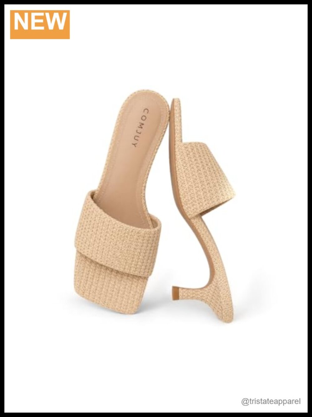 Raffia Kitten Heel Sandals Comfortable Woven Slip On Women's Summer Beach Dressy
